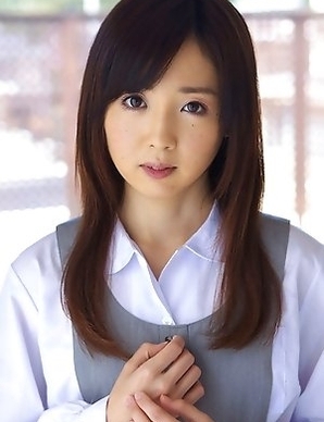 Mio Ayame smiles and shows ass in panty under uniform