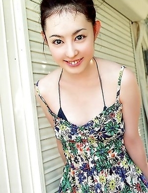 Rina Akiyama Asian with specs changes colorful clothes all day