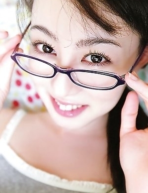 Rina Akiyama Asian with specs changes colorful clothes all day