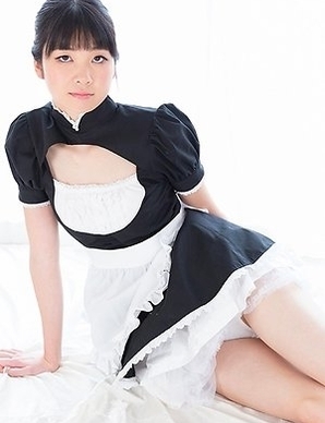 Long-legged maid Anna Matsuda showing her perfect legs in multiple positions