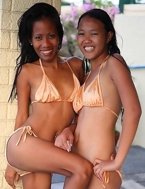 Hot threesome with two Filipina girls Jeremay and Mayka