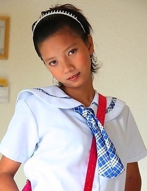 Lovely Filipina teen schoolgirl Sally