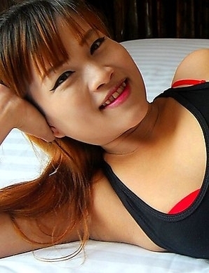 Brown Thai ass parted and pussy
