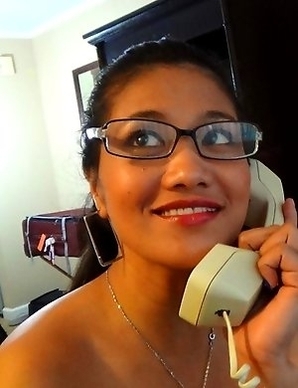 Horny Filipina Natasha businesswoman savors white dick